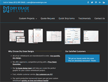 Tablet Screenshot of dryerasedesigns.com